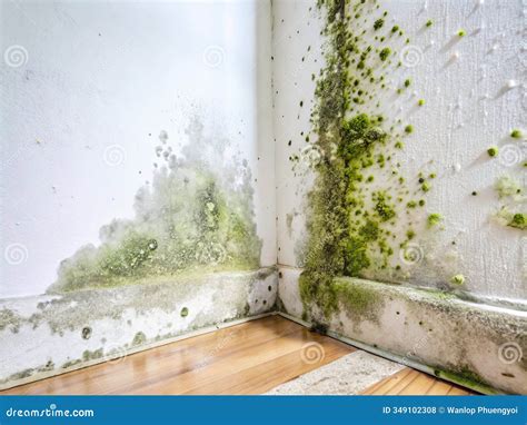 Imagen de moho creciendo en una pared