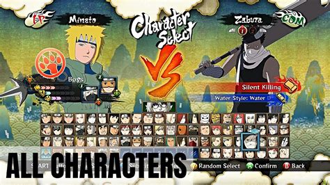 Personajes de Naruto Shippuden Ultimate Ninja Storm 3