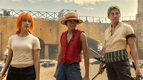 Luffy y Nami en el live action