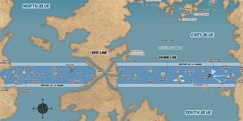 Mapa de la Gran Ruta Marítima de One Piece