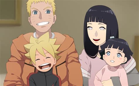 Hinata cuidando de su bebé Boruto