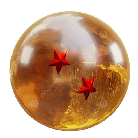 Primer plano de una Bola de Dragón con 4 estrellas