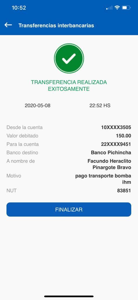 Connor McDonald recibiendo una notificación de transferencia bancaria