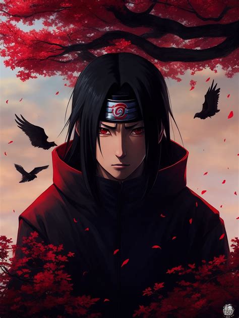 Retrato de Itachi Uchiha joven