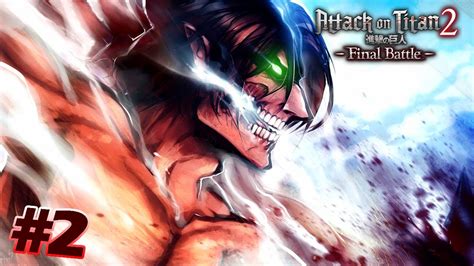 Eren transformado en Titán luchando contra otros Titanes