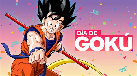 Imagen de Goku celebrando el Día de Goku