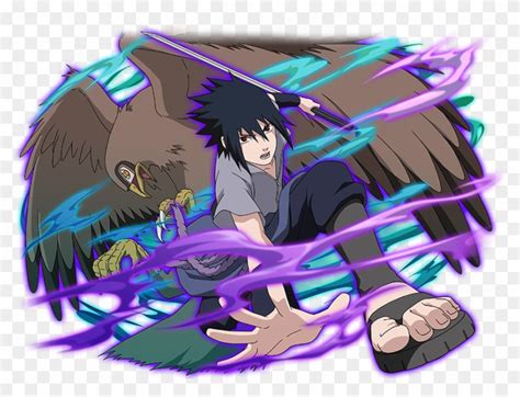 Sasuke invocando a Garuda