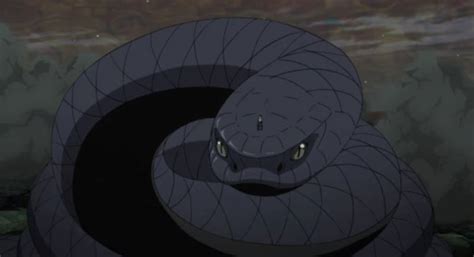 Aoda, la serpiente invocada por Sasuke