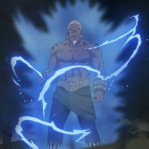 Tercer Raikage en modo armadura de rayo