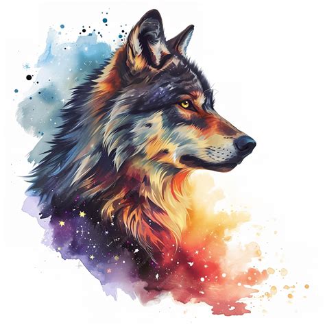 Representación artística de un lobo