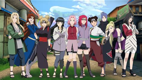 Mujeres ninjas de Konoha en acción