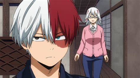 Shoto Todoroki con su madre
