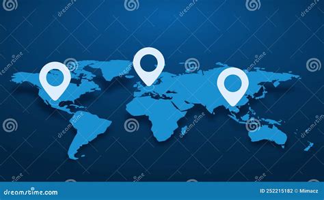 Mapa del mundo del juego con puntos de interés