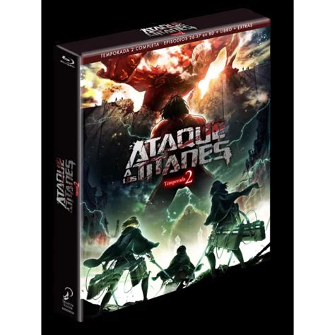 Portada de la edición coleccionista Blu-ray de Ataque a los Titanes Temporada 2