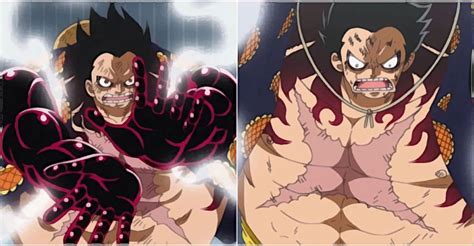 Luffy usando Gear Fourth contra Katakuri