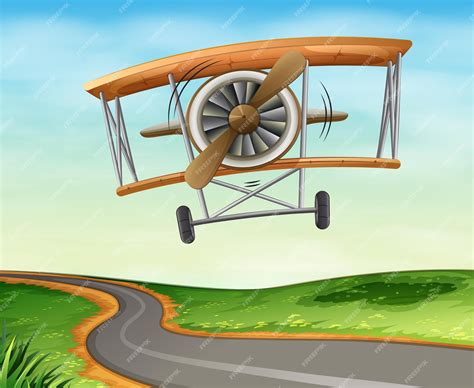 Avion antiguo volando