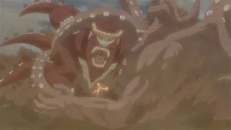 Rōshi transformado en el Cuatro Colas