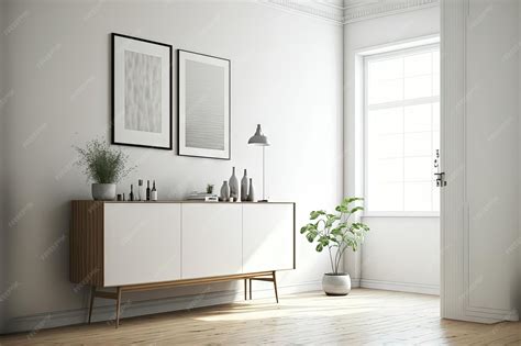 Sala de estar luminosa con papel tapiz blanco texturizado