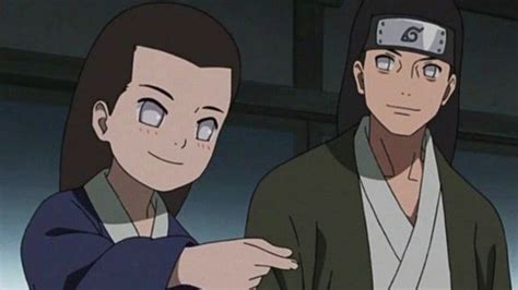 Hinata hablando con Neji