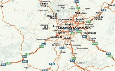 Mapa de Móstoles, Madrid