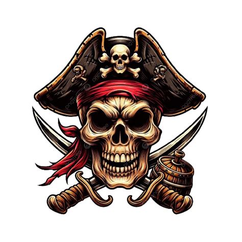 Retrato de Barbablanca con su sombrero de pirata y pañuelo