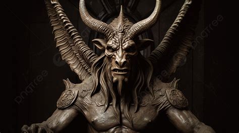 Ilustración de un demonio o ser oscuro con una armadura sombría