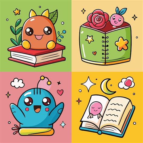 Ilustración de cuatro personajes diversos con un estilo de dibujo tierno y colores pastel.