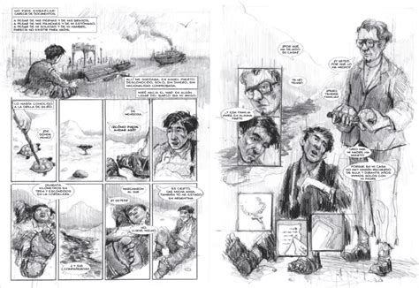 Ilustración de la novela gráfica Dog Biscuits