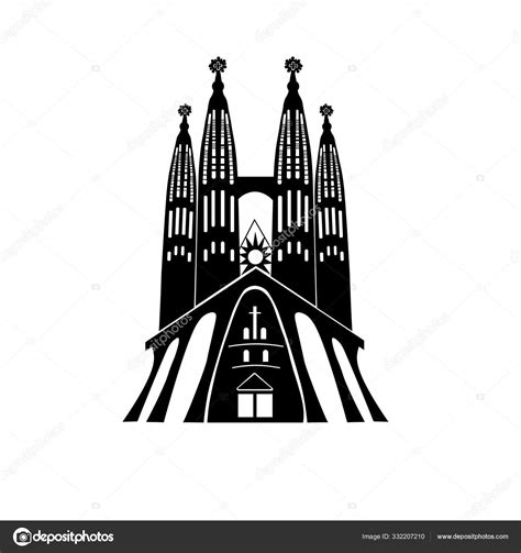 Ilustración de Antoni Gaudí y la Sagrada Familia