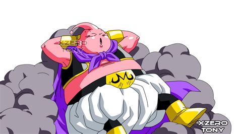 Majin Buu durmiendo plácidamente
