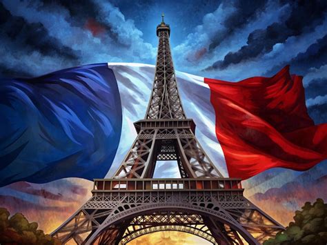 Torre Eiffel con bandera nazi