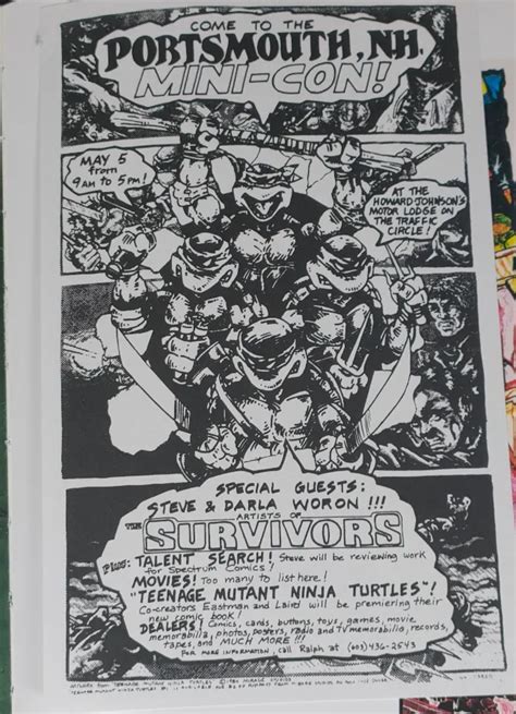 Página interior del primer cómic de Las Tortugas Ninja