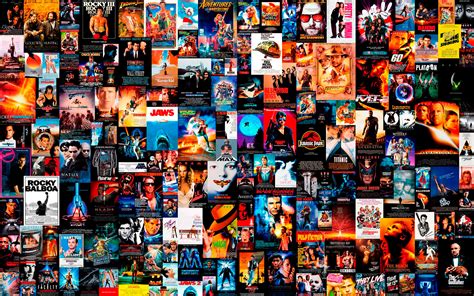 Collage de carteles de películas de ciencia ficción y thrillers icónicos