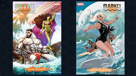 Composición de varias ilustraciones de Marvel Swimsuit Specials