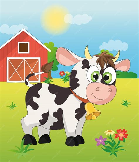 Ilustración de Mora Linda en su granja