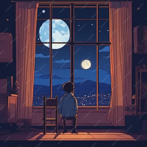 ilustración de un personaje mirando por la ventana