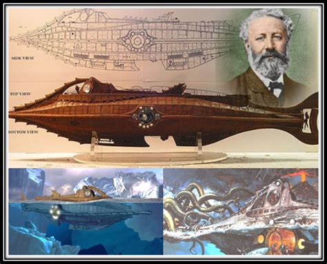 Ilustración del submarino Nautilus