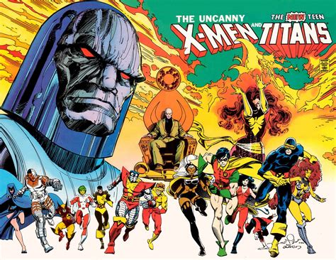 Portada de The Uncanny X-Men and The New Teen Titans