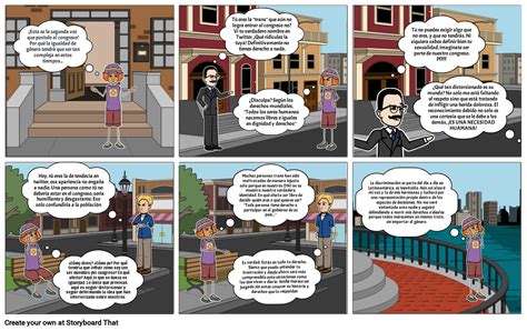 Ilustración de cómic sobre la igualdad de género