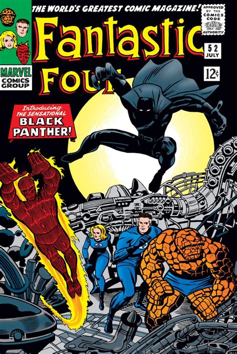 portada de Fantastic Four Vol. 1 #52 con Pantera Negra