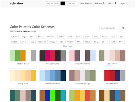 Ejemplos de paletas de colores inspiradas en diversas culturas