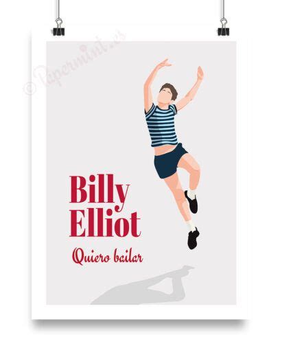 Ilustración de Billy Elliot soñando con bailar