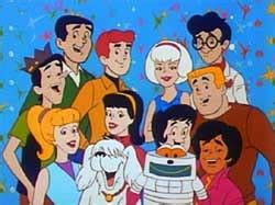 Archie y sus amigos investigando un misterio