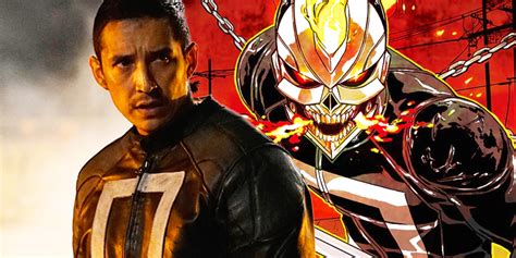 Robbie Reyes como Ghost Rider en su coche