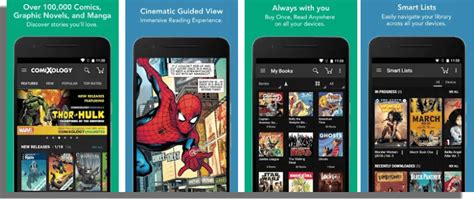Comparativa de aplicaciones para leer cómics