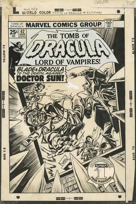 Page from The Tomb of Dracula comic showcasing Gene Colan's art