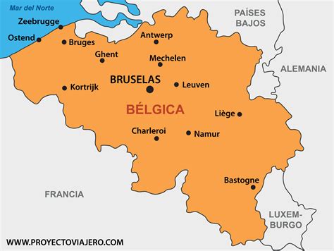 Mapa de Europa destacando Bélgica, cuna de la 