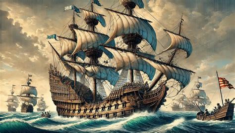 Barbarroja abordando un galeón español