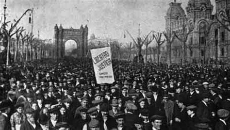 Fotografía histórica de la huelga de La Canadiense