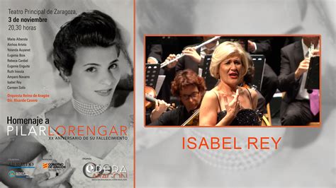 Isabel Rey en el escenario